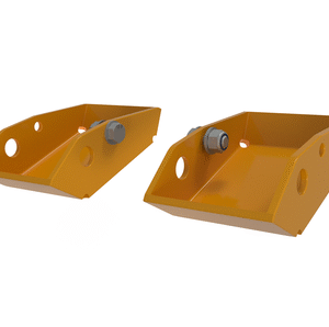 BroncBuster Rear Shock Skids - Cyber Orange
