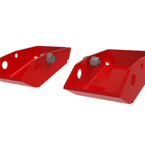 BroncBuster Rear Shock Skids - Race Red